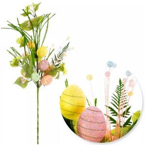 Glitter Egg & Blossom Spray